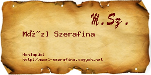 Mözl Szerafina névjegykártya